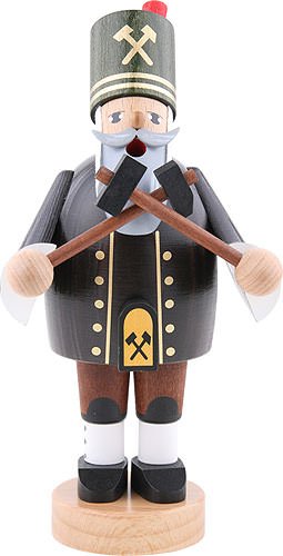 German Incense Smoker Miner with hammer and pick - 20 cm / 8 inch - KWO