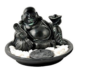 Resin Coil Incense Holder - Hotei Buddha