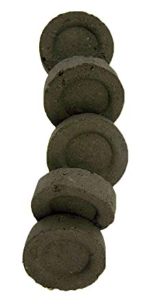 Self Lite Charcoal Briquettes for Church Incense Burner, Pack of 5, 1 1/4 Inch