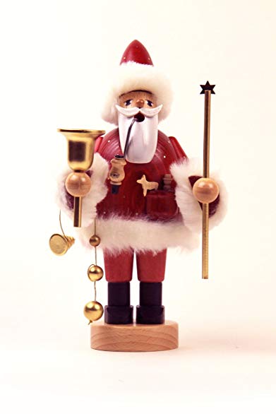 German Incense Smoker Santa Claus - 18 cm / 7 inch - Authentic German Erzgebirge Smokers - KWO