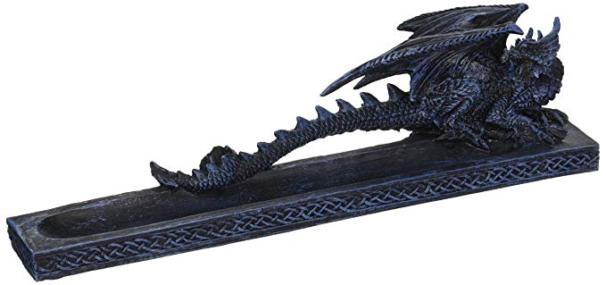 Gothic Dragon Incense Burner Figurine